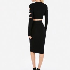 NEW with tags! Express ribbed high waisted pencil bodycon sweater skirt sz M